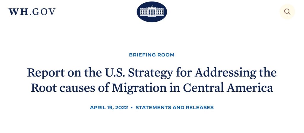 report-on-the-u-s-strategy-for-addressing-the-root-causes-of-migration