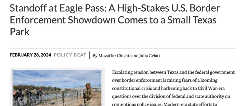 Standoff At Eagle Pass: A High-Stakes U.S. Border Enforcement Showdown ...